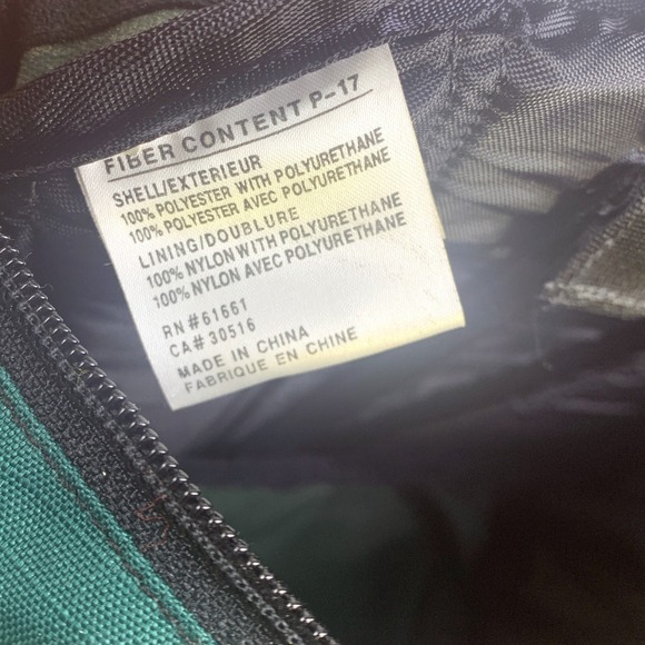 VTG The North Face Day Hiker Lumbar Fanny Pack Alpine Green Black Water Holder - Picture 9 of 16